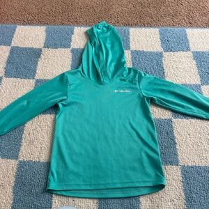 Columbia Kids Teal Hooded Sun Shirt